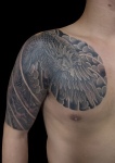 五分　鳳凰　black&gray