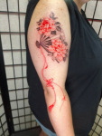 Beautiful popular Japanese fun tattoo